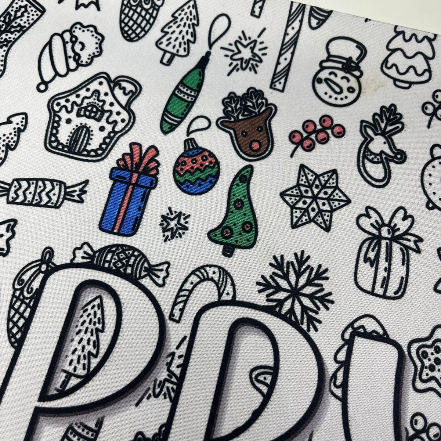 Personalized Christmas Coloring Placemat