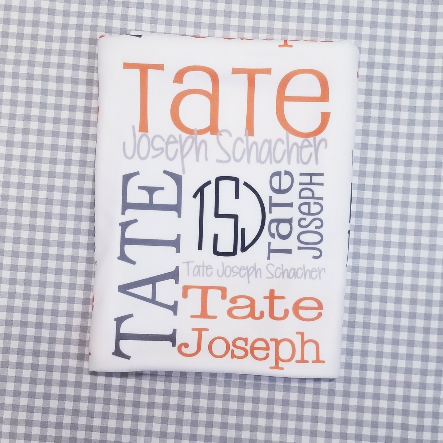 Personalized Baby Name Blanket - Classic Design - The Zander