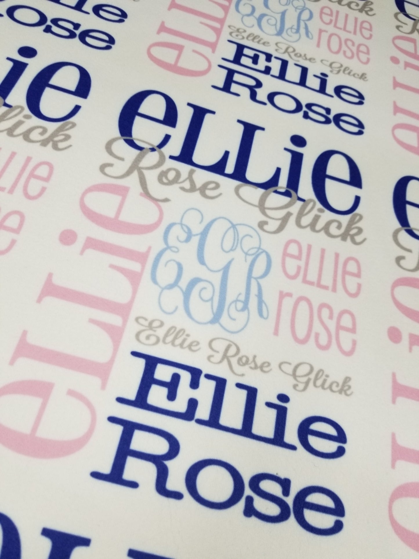 Personalized Baby Name Blanket - Classic design - The Owen Olivia