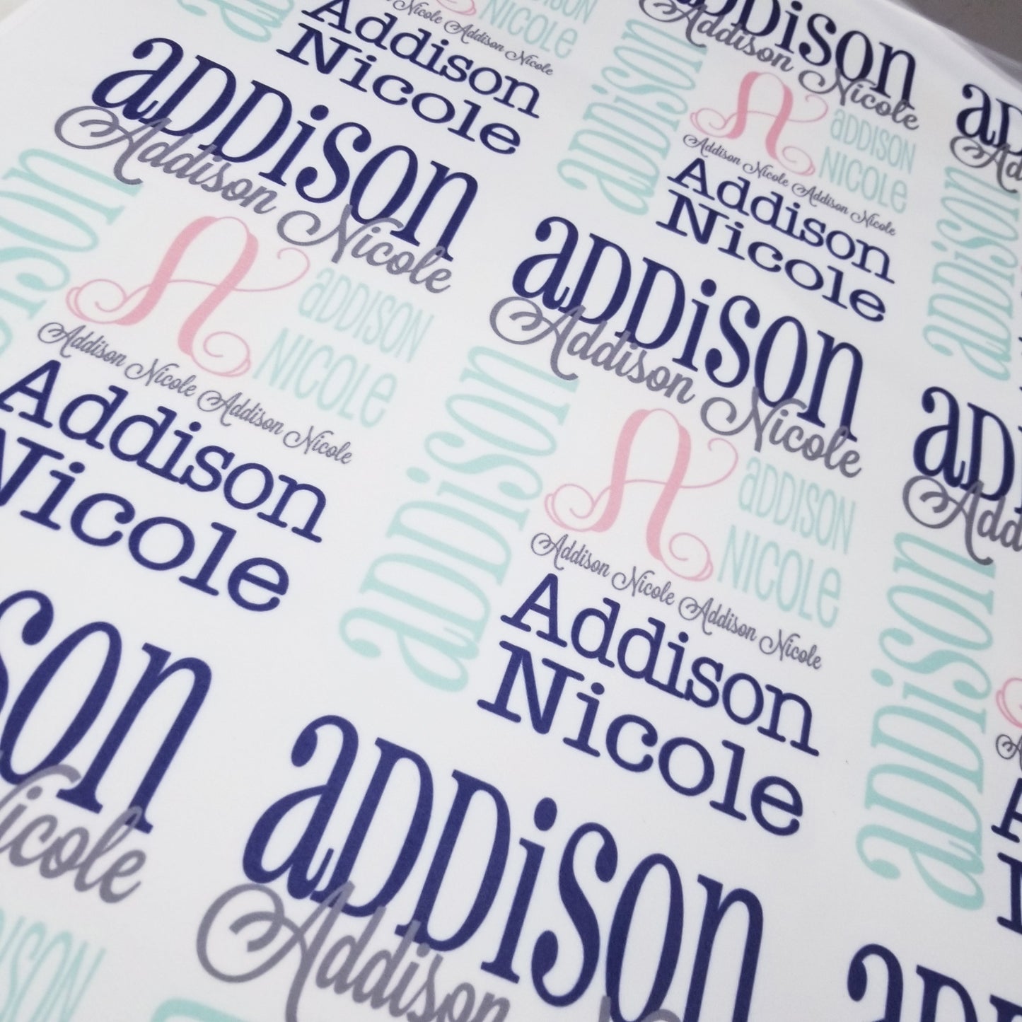 Personalized Baby Name Blanket - Classic Design - The Savannah Rae