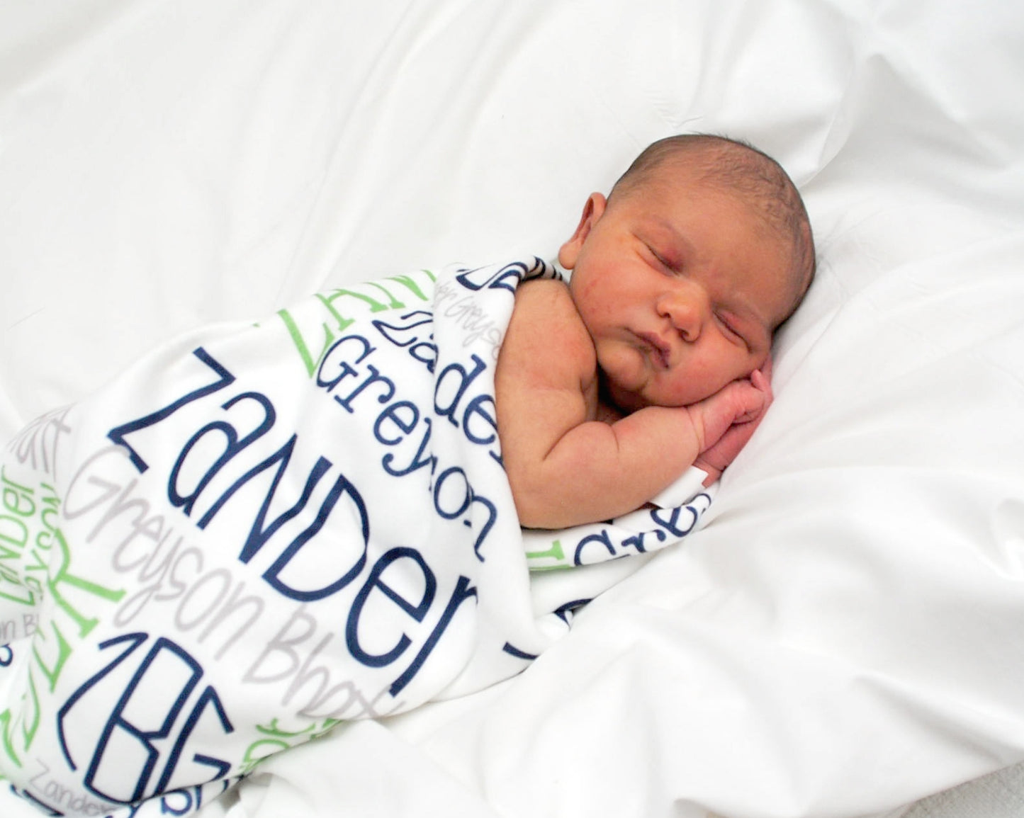Personalized Baby Name Blanket - Classic Design - The Zander