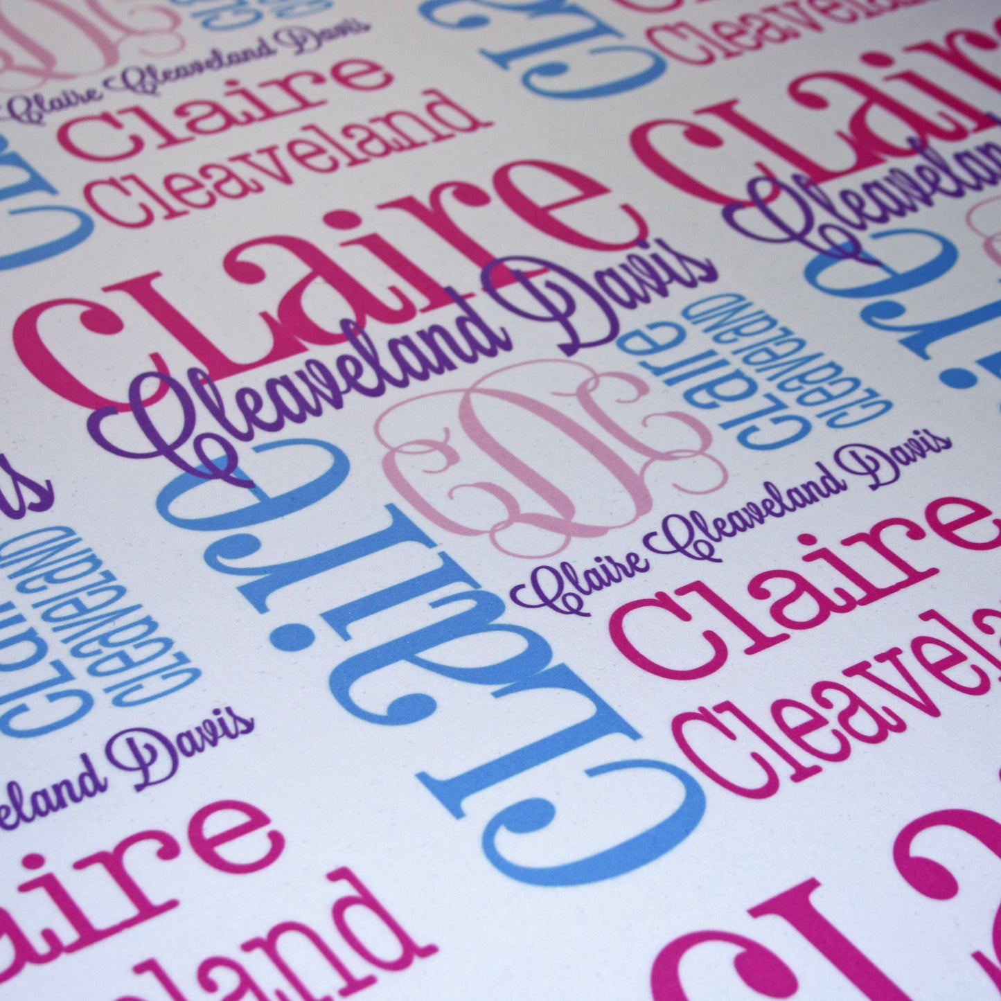 Personalized Baby Name Blanket - Classic Design - The Madelyn