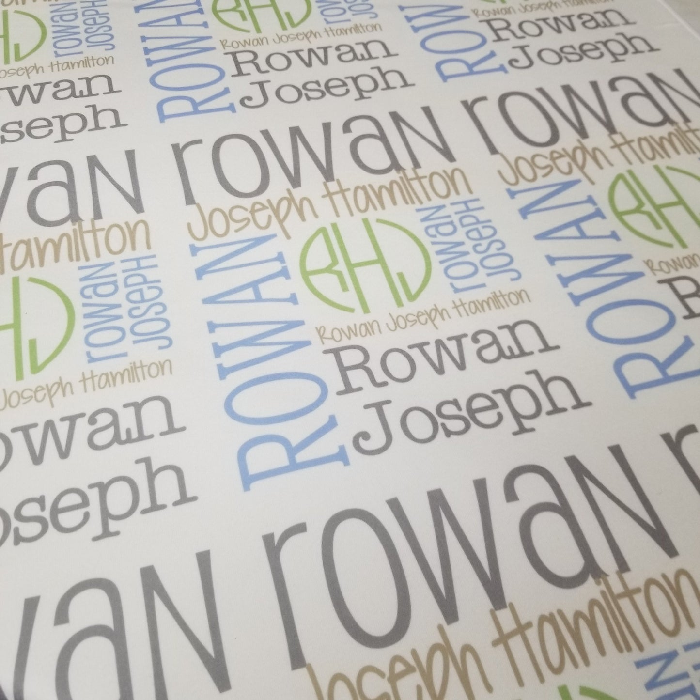 Personalized Baby Name Blanket - Classic Design - The Emilio