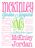 Personalized Baby Name Blanket - Classic Design - The McKinley