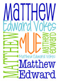 Personalized Baby Name Blanket - Classic Design - The Harrison
